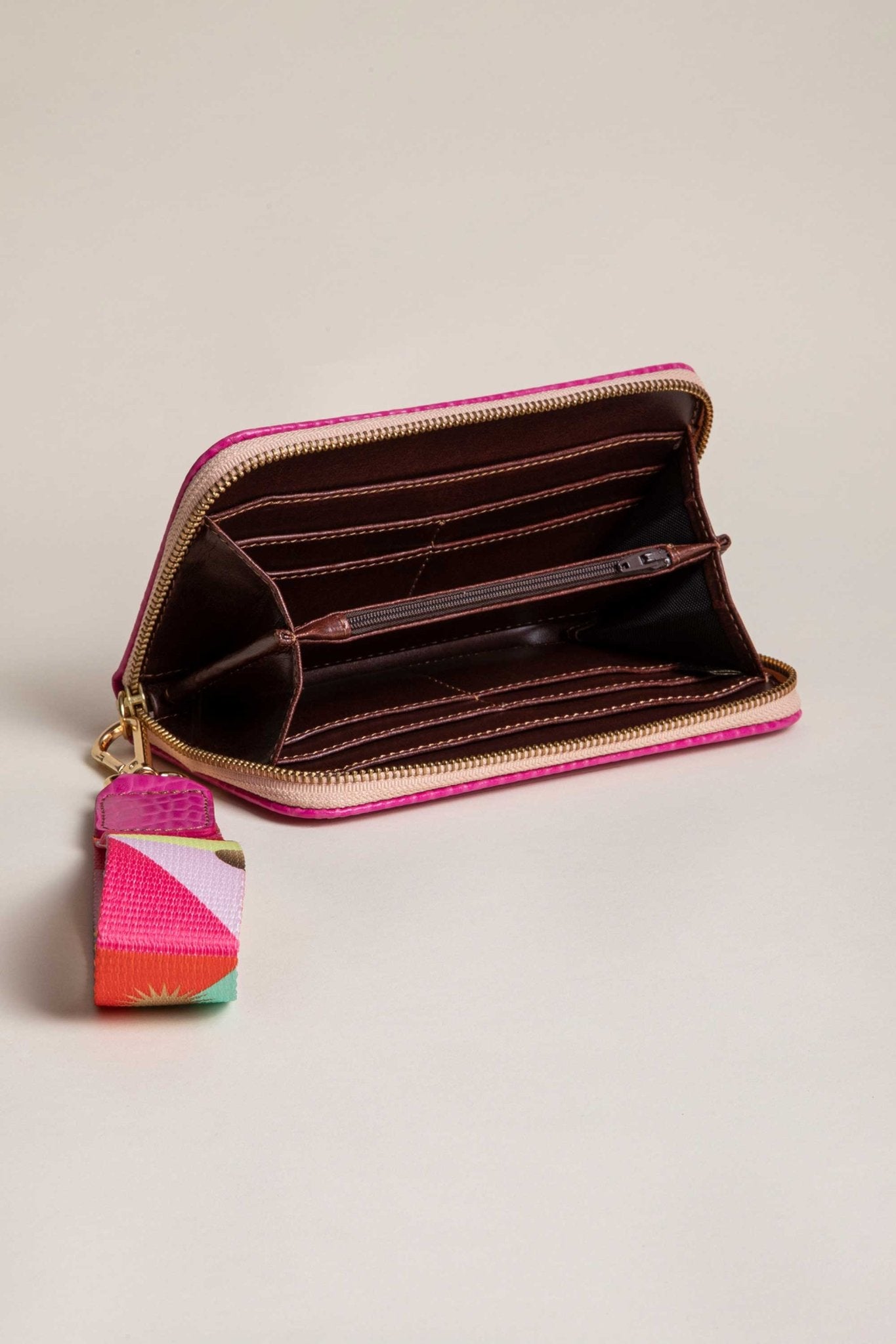 Cartera Croco Rosa Grande - LOVENOCK