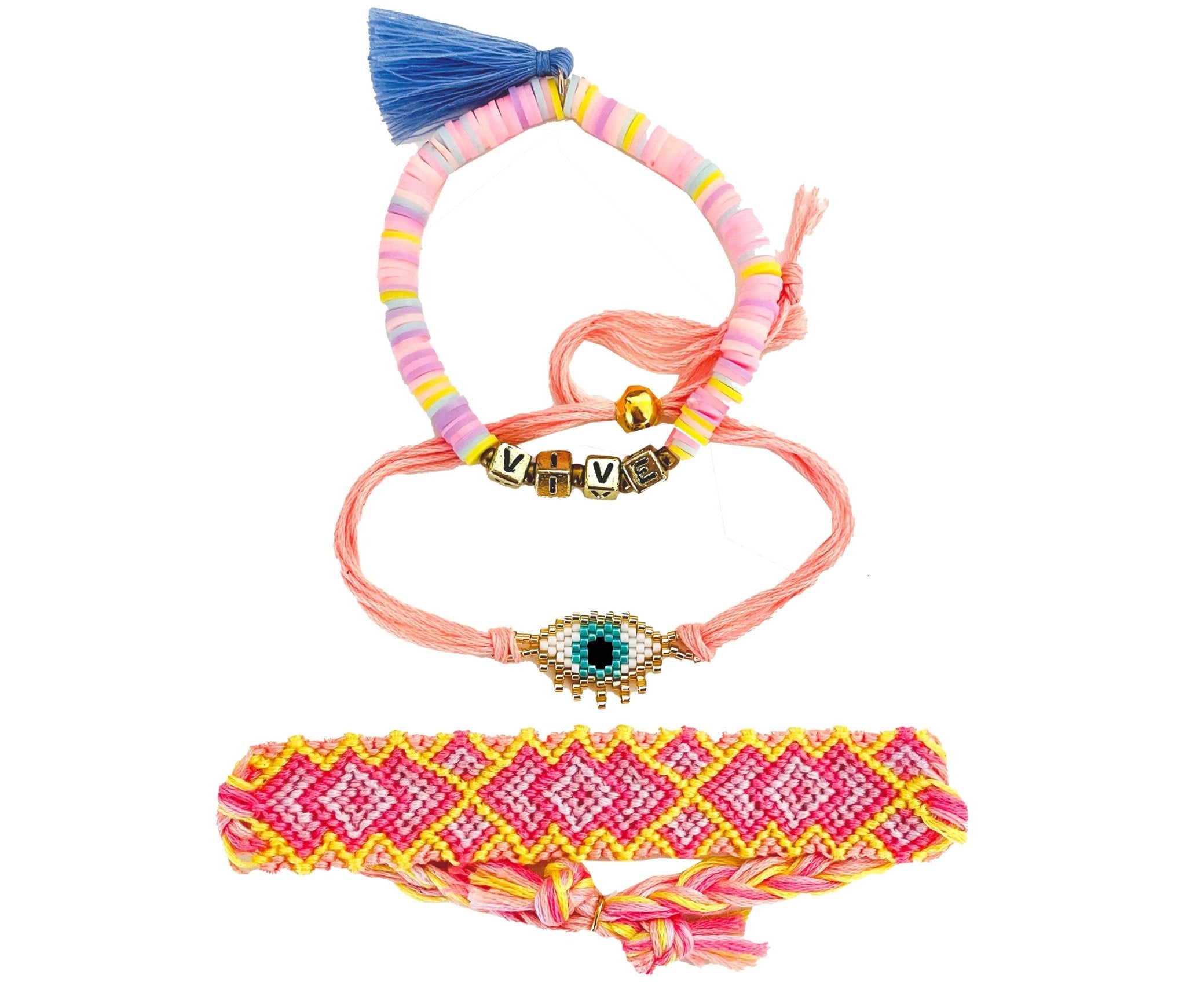 Juego 3 pulseras pasteles - LOVENOCK