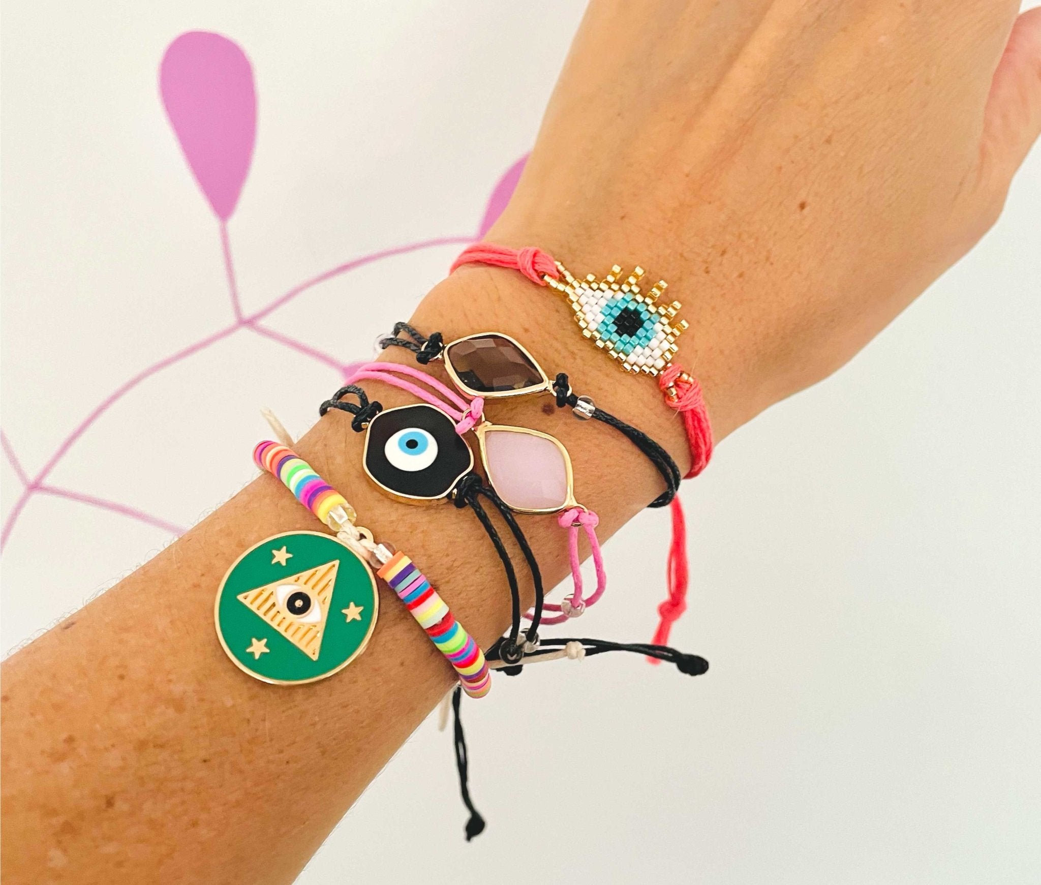 Pulsera amuleto colores - LOVENOCK