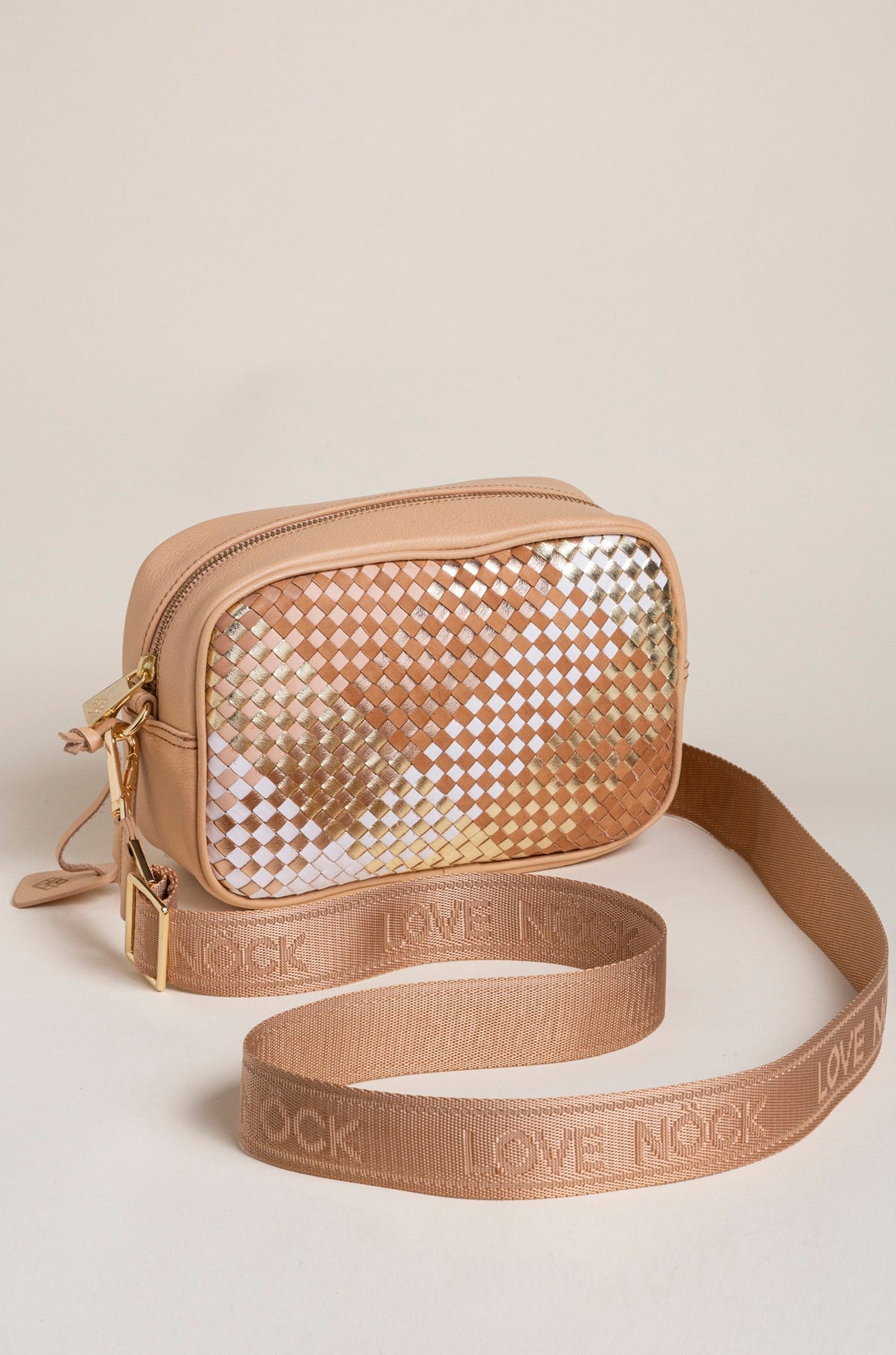 Crossbody Tulum Tejida Rosa Natural