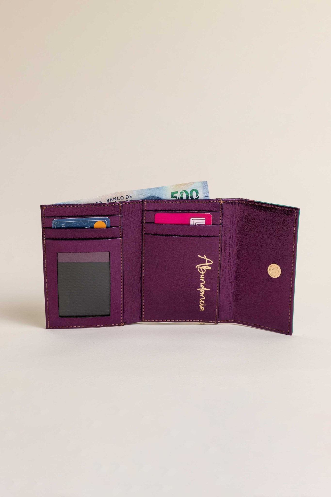 Billetera Abundancia Uva Metálica - Mini - LOVENOCK