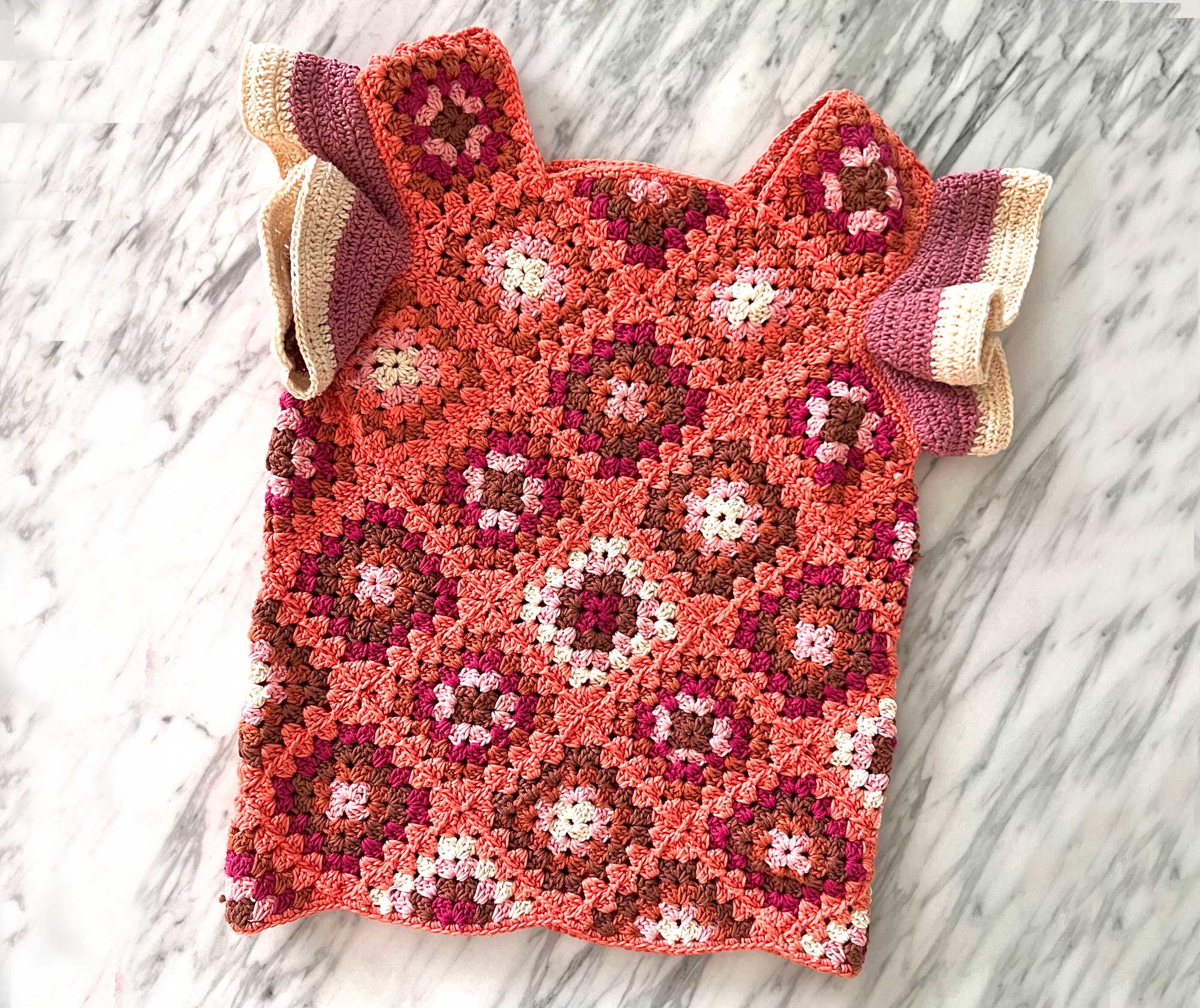 Blusa crochet durazno - Edición NÖCK - LOVENOCK