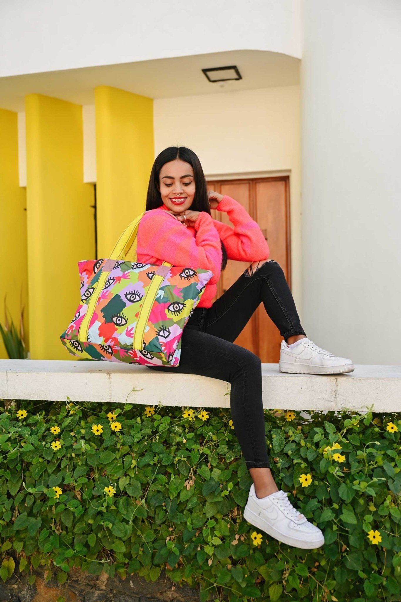 Bolso Weekender Print Ojitos - LOVENOCK