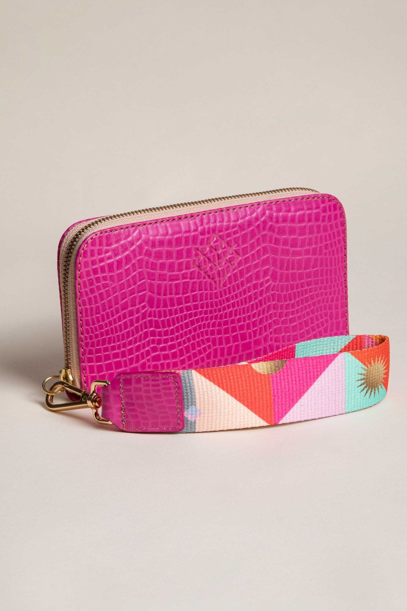 Cartera Croco Rosa Grande - LOVENOCK