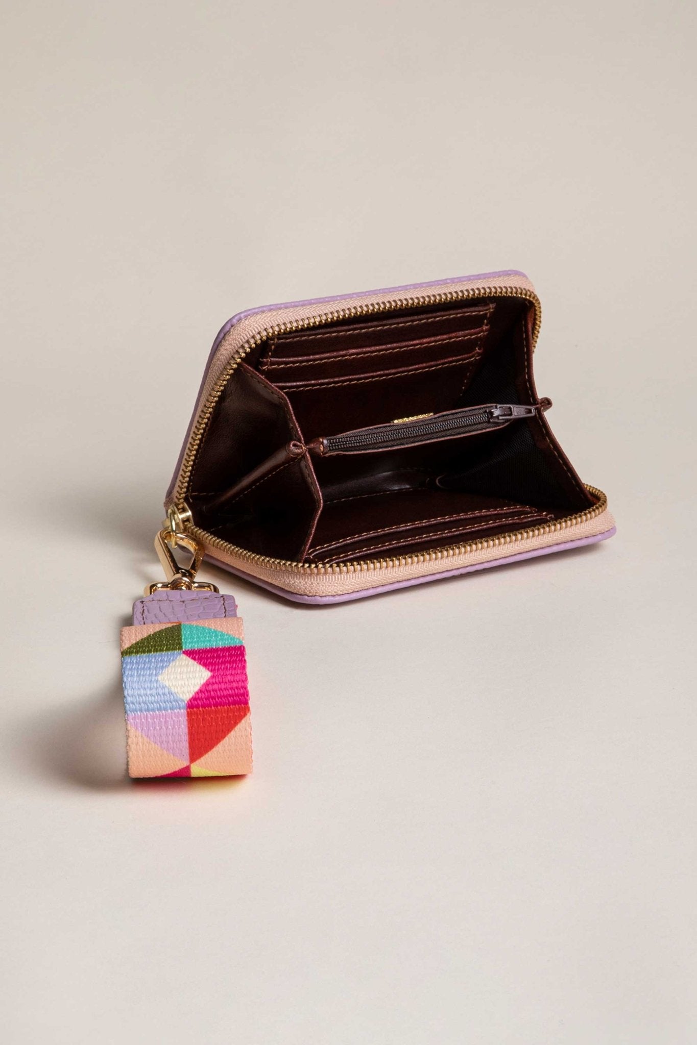 Cartera Mini Croco Lila - LOVENOCK