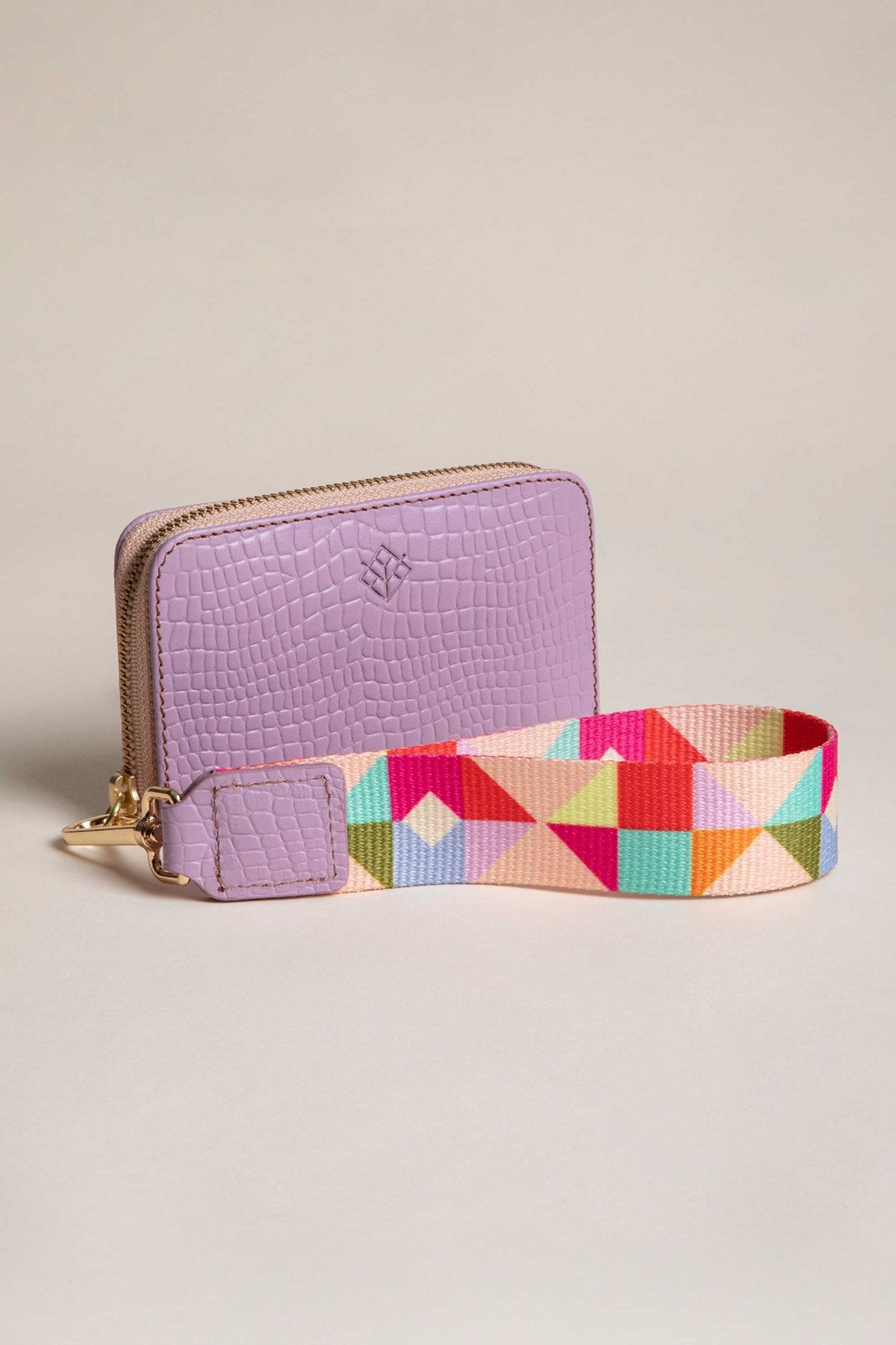Cartera Mini Croco Lila - LOVENOCK