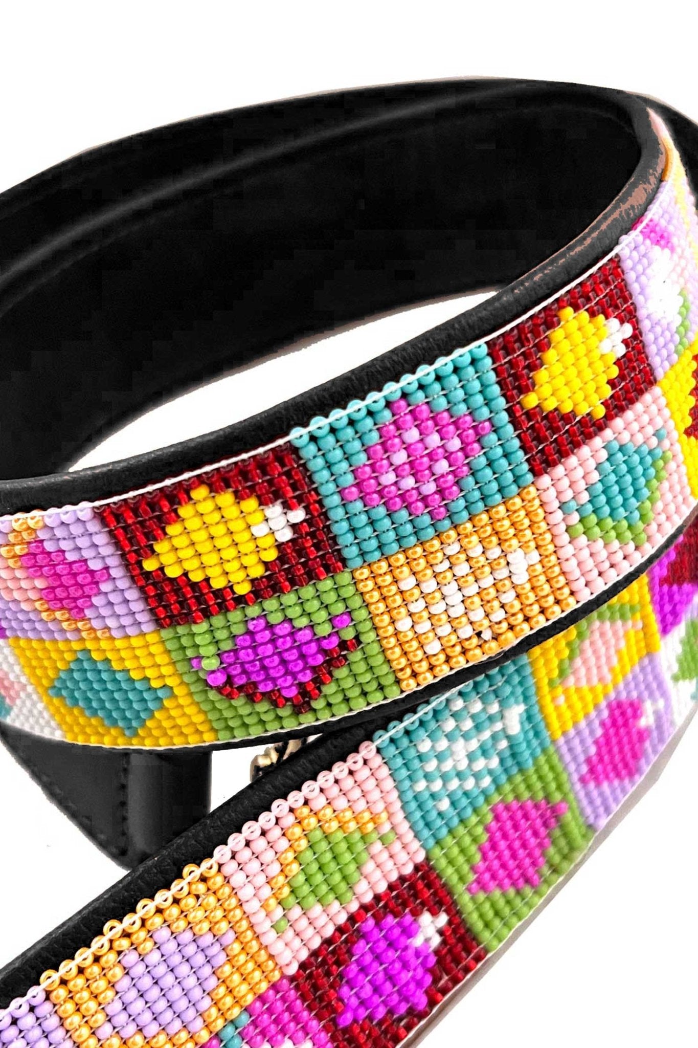 Correa tejida a mano chaquira Viva - Negro - LOVENOCK