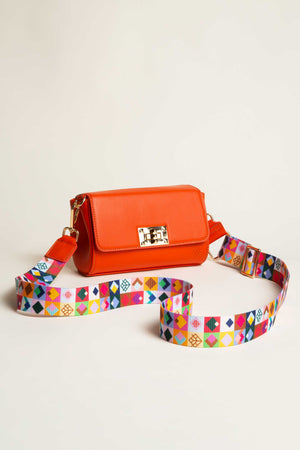 Crossbody Cozumel Mandarina - Incluye 2 correas