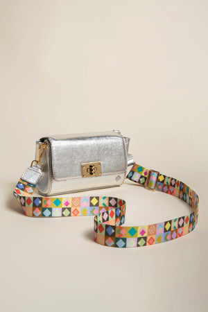 Crossbody Cozumel plata - Incluye 2 correas