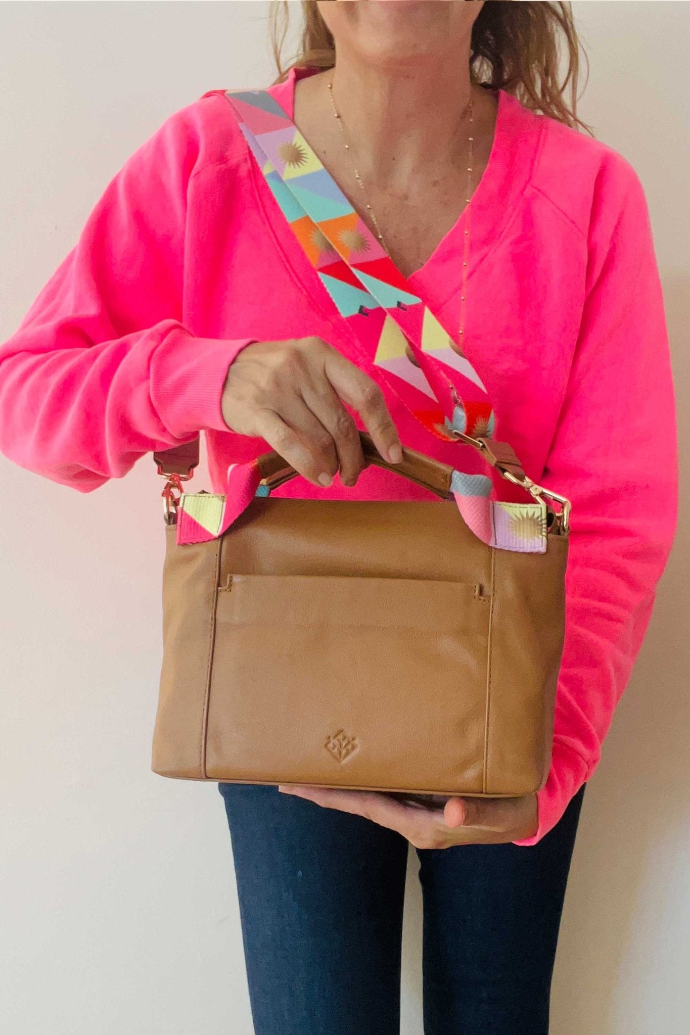 Crossbody Bonita Miel / Doble Correa - LOVENOCK