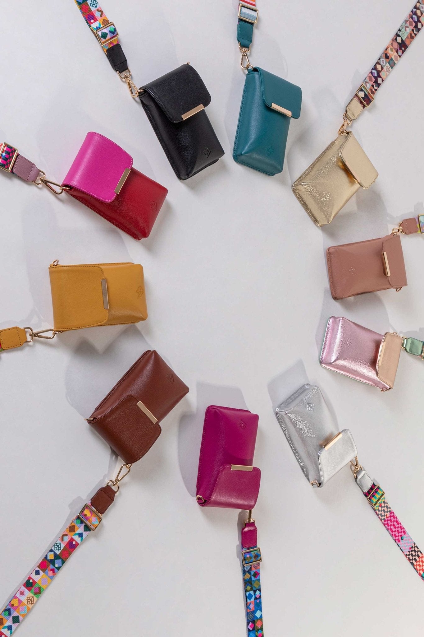 Crossbody Esencial Celular Orquídea - Doble Correa - LOVENOCK