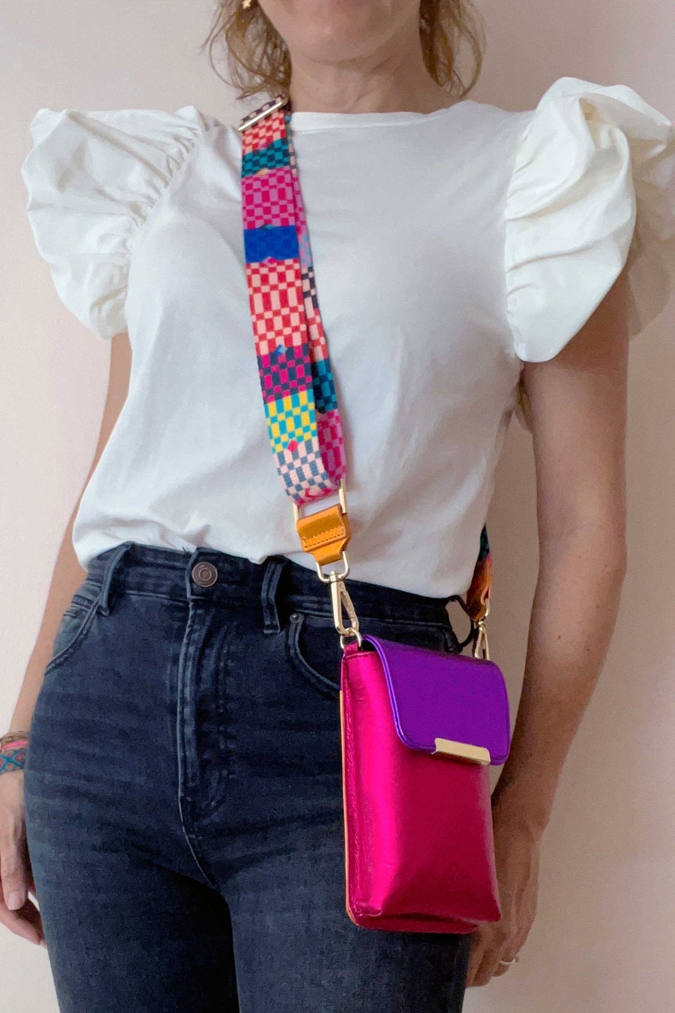 Crossbody Esencial Celular Rainbow - Doble Correa - LOVENOCK