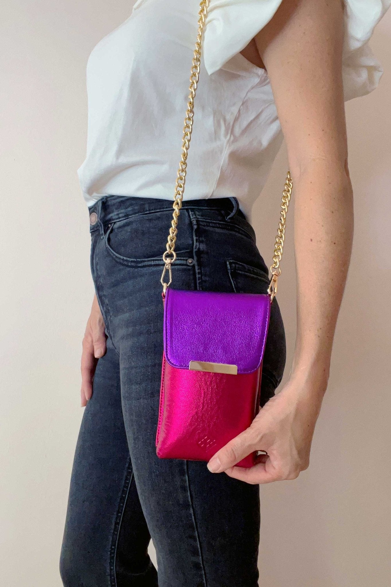 Crossbody Esencial Celular Rainbow - Doble Correa - LOVENOCK