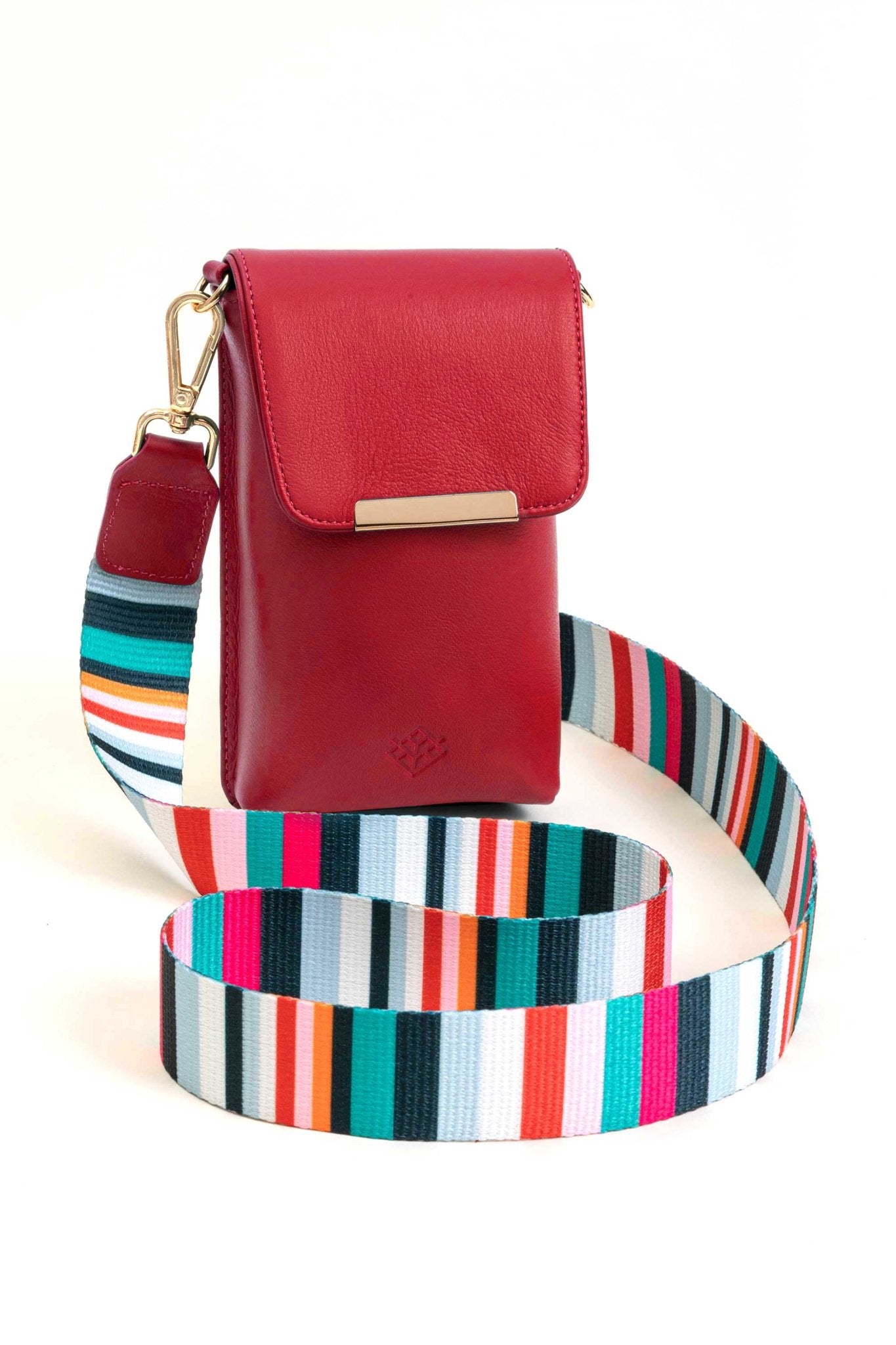 Crossbody Esencial Celular Rojo - Doble Correa - LOVENOCK