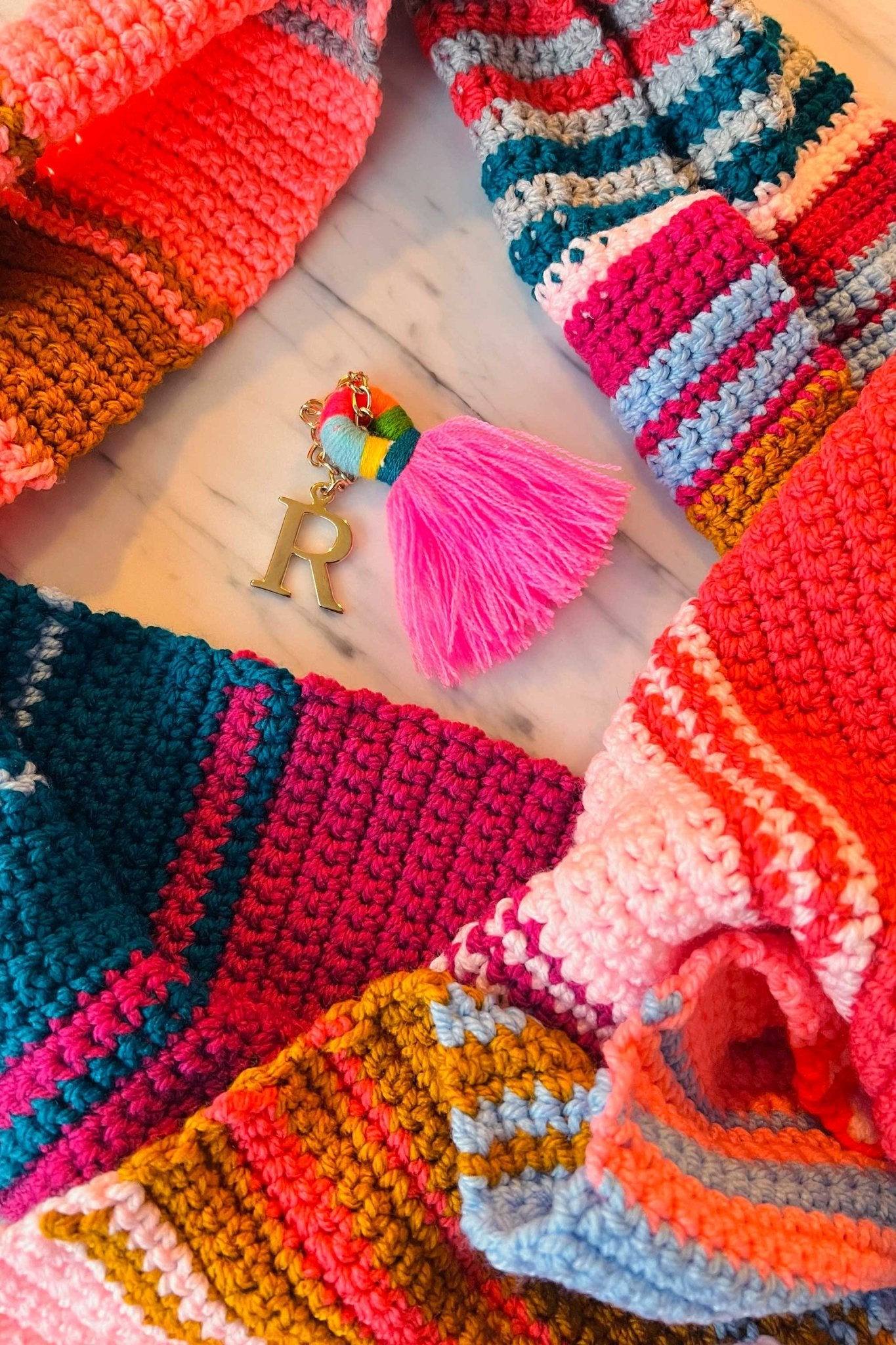 KIT Bufanda + charm con letra - LOVENOCK