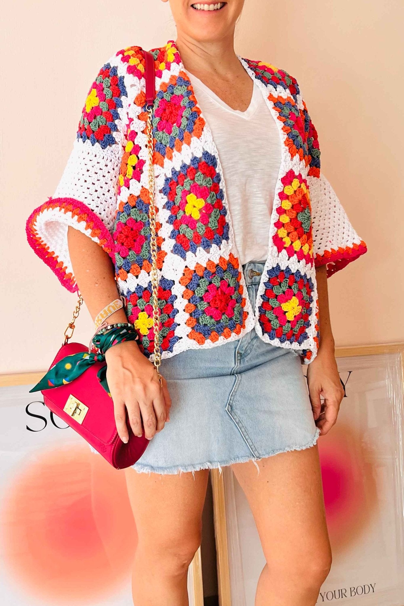 Saquito crochet Rainbow - Edición NÖCK - LOVENOCK