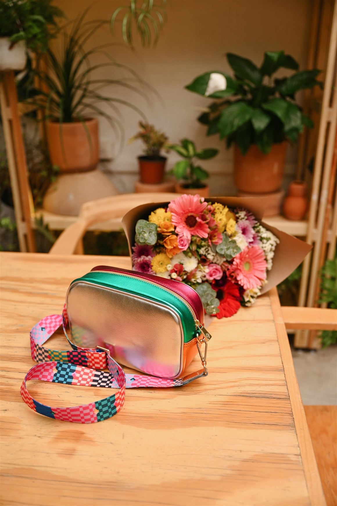 Crossbody Tulum Rainbow - Doble Correa