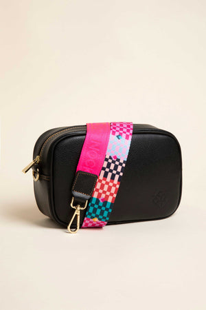 Crossbody Tulum Negro Pixel - Doble Correa