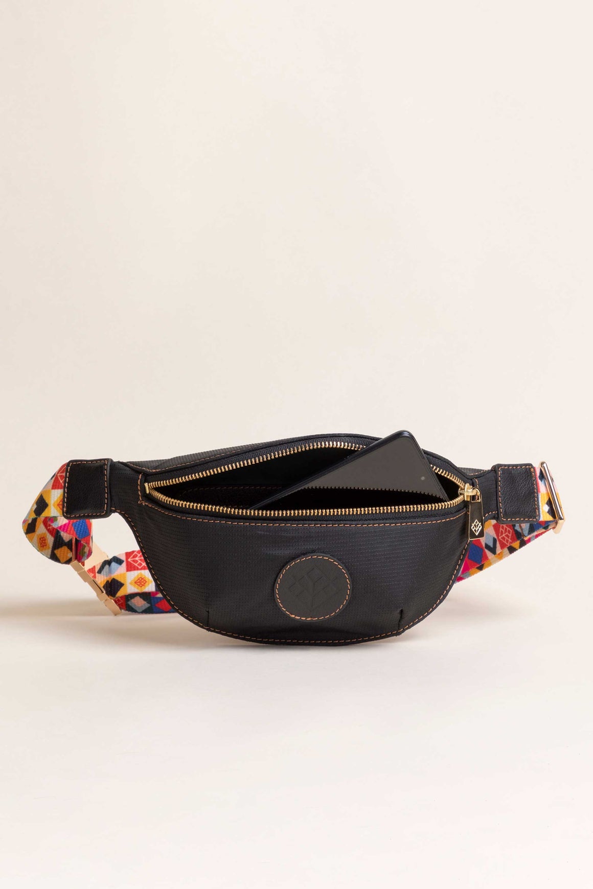 Riñonera Fanny Bag Textil Negro